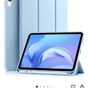 iPad case for 11th Gen (2025) 11” and 10th (2022) 10.9”. sky blue w/penci holder